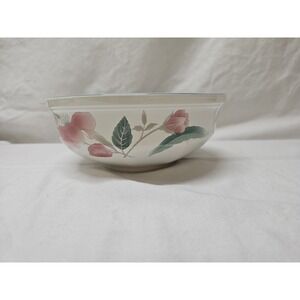 Mikasa Vegetable Bowl Silk Flowers Continental Round 8.5 Serving Bowl Fruit Bowl